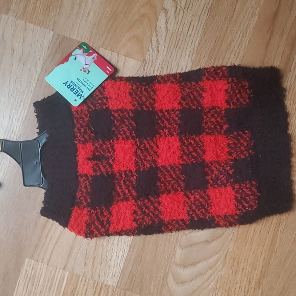 Buffalo Check Sweater for Cats and Dogs-Small - Picture 5 of 6